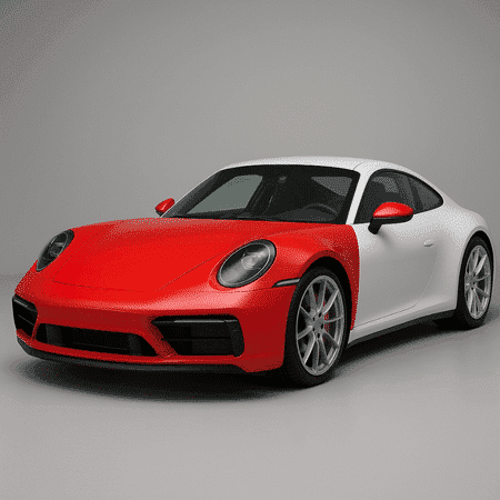 Full Front PPF paint protection film coverage diagram